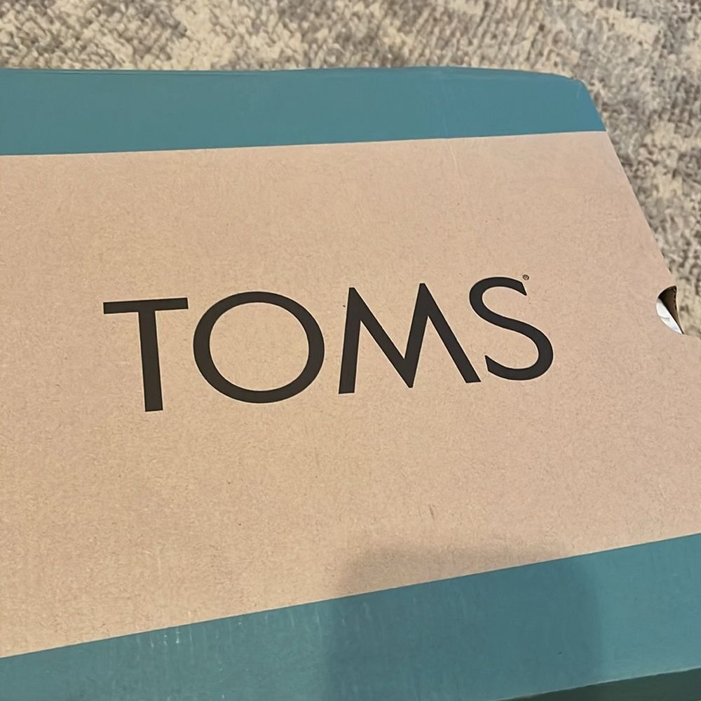 TOMS Tan Suede Cork Platform Sandals 9.5 - Picture 10 of 10